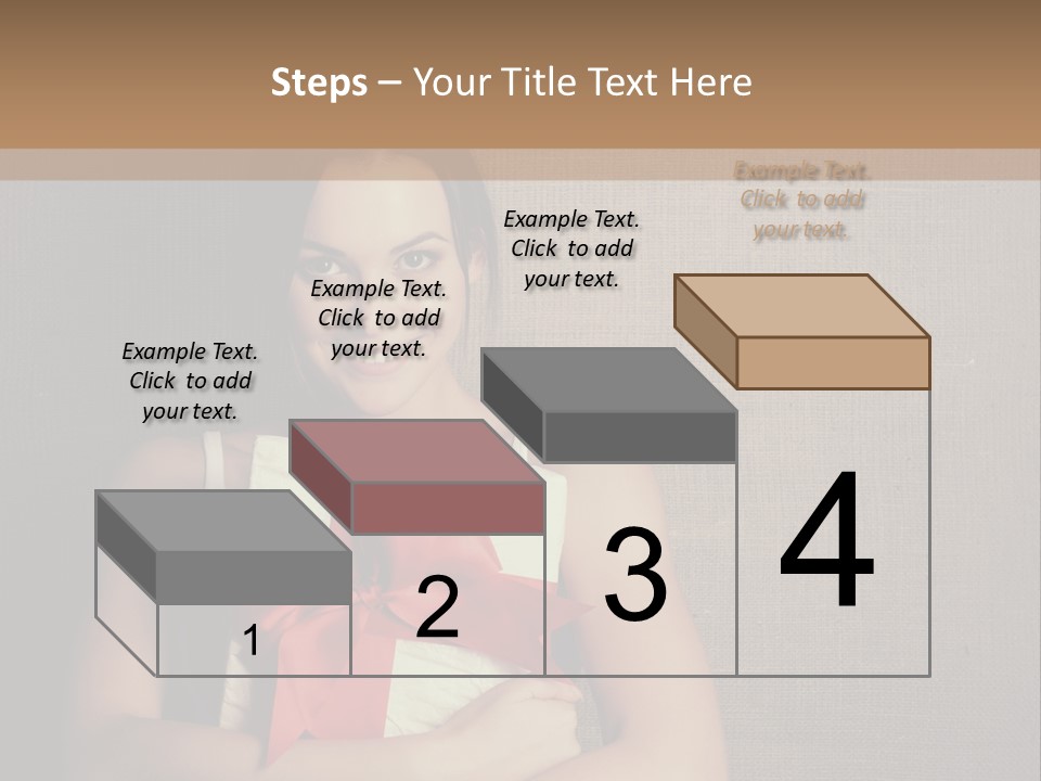 Adult Caucasian Holiday PowerPoint Template