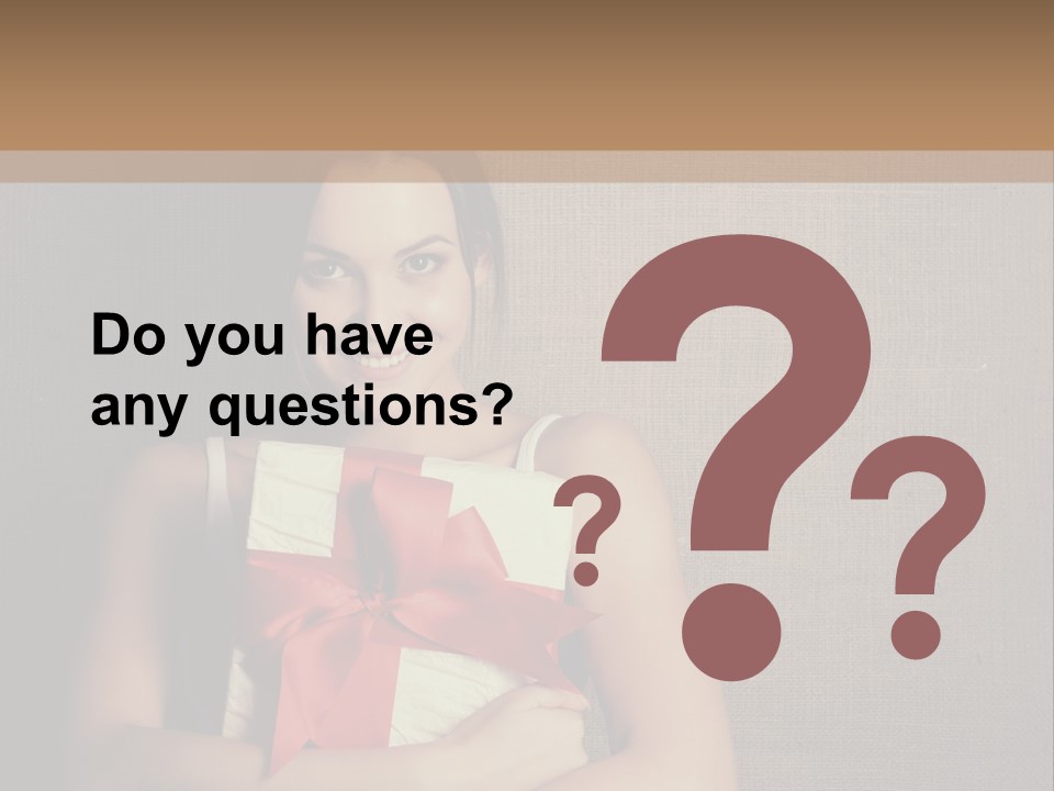 Adult Caucasian Holiday PowerPoint Template