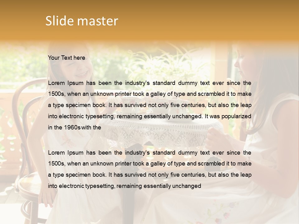 Sunny Outdoor Healthy PowerPoint Template