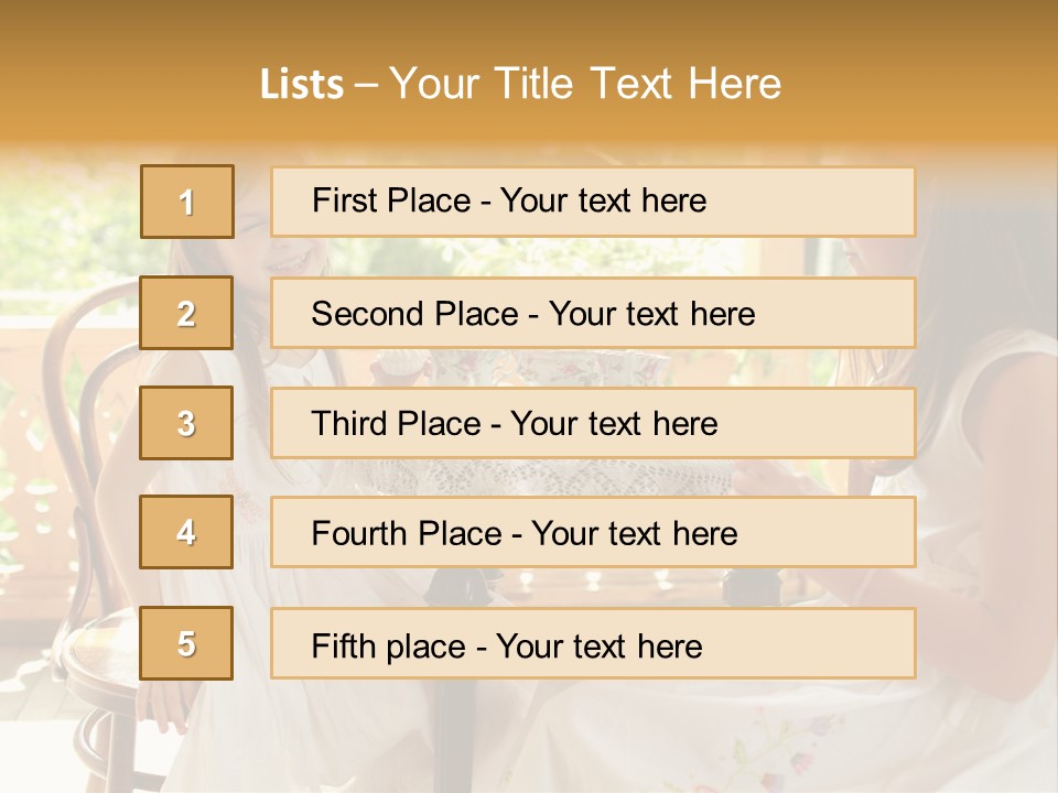 Sunny Outdoor Healthy PowerPoint Template