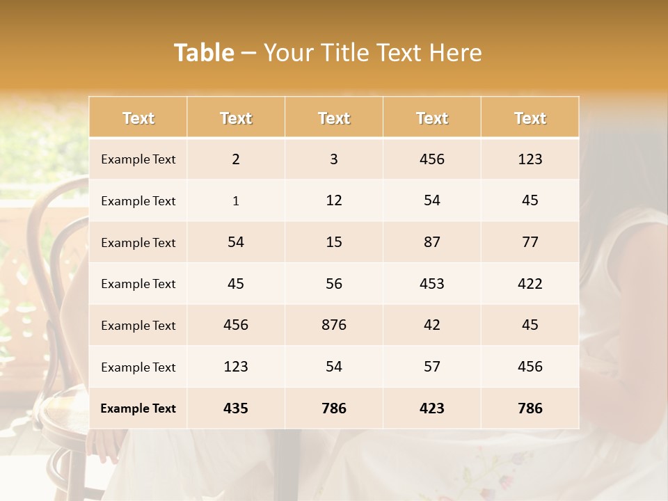 Sunny Outdoor Healthy PowerPoint Template