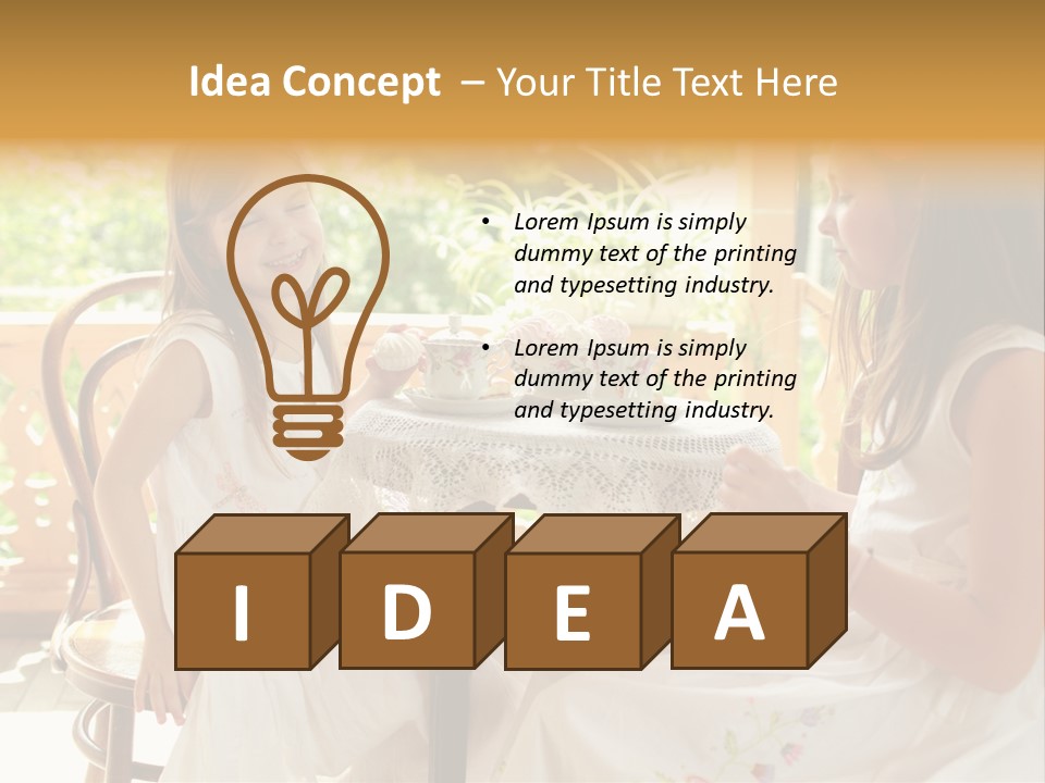 Sunny Outdoor Healthy PowerPoint Template