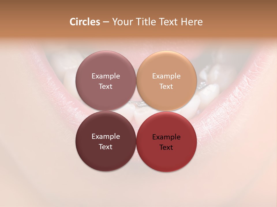 Medical Lips Healthy PowerPoint Template