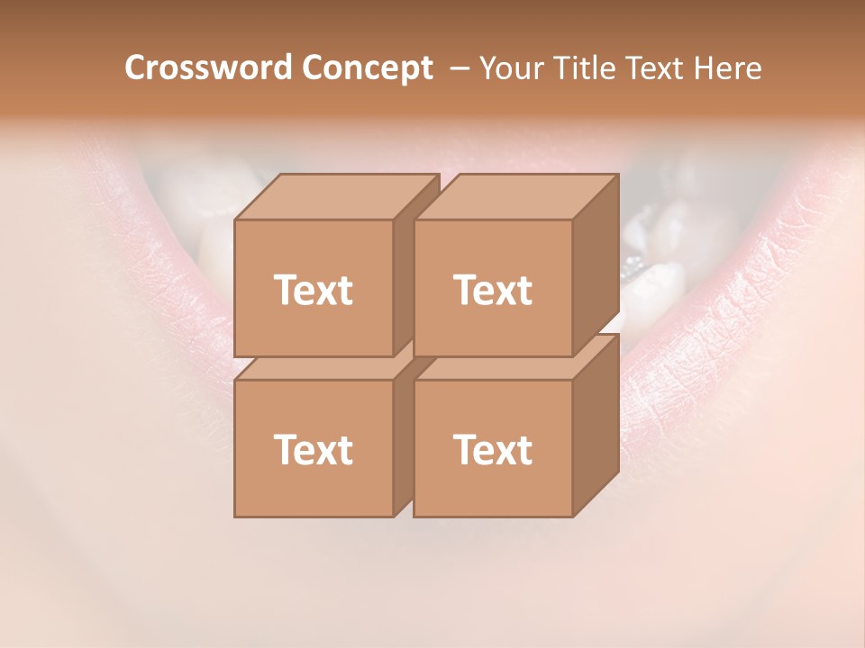 Medical Lips Healthy PowerPoint Template