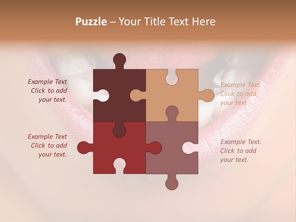 Medical Lips Healthy PowerPoint Template