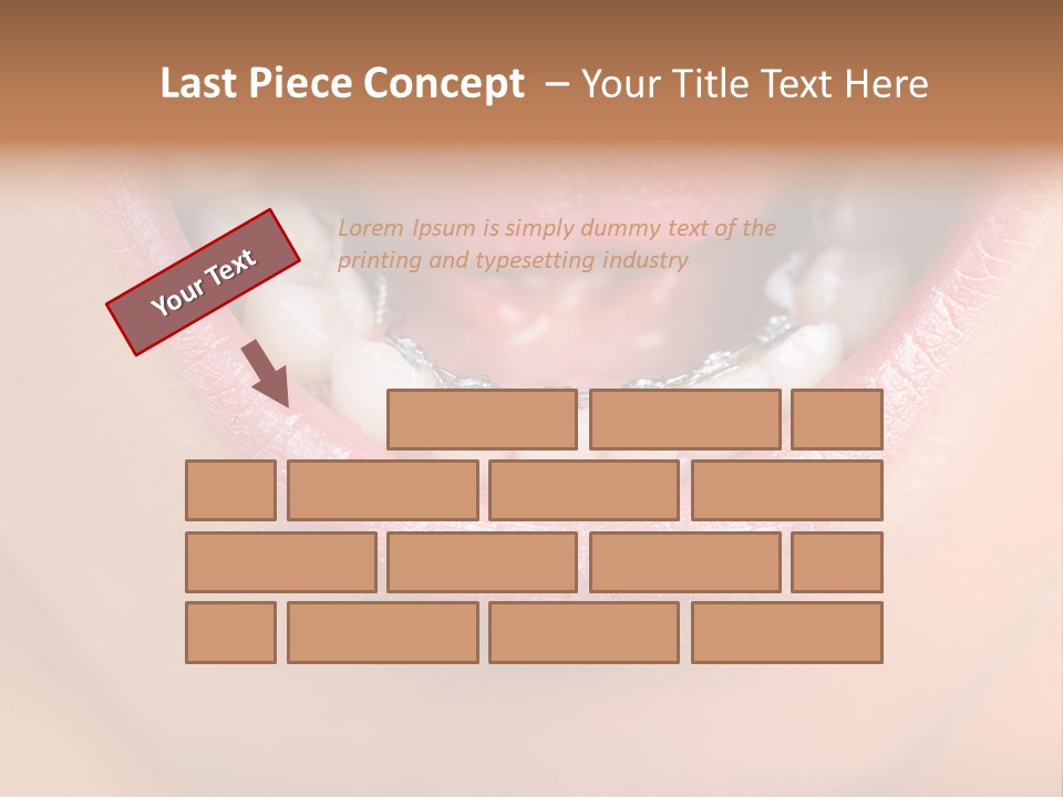 Medical Lips Healthy PowerPoint Template