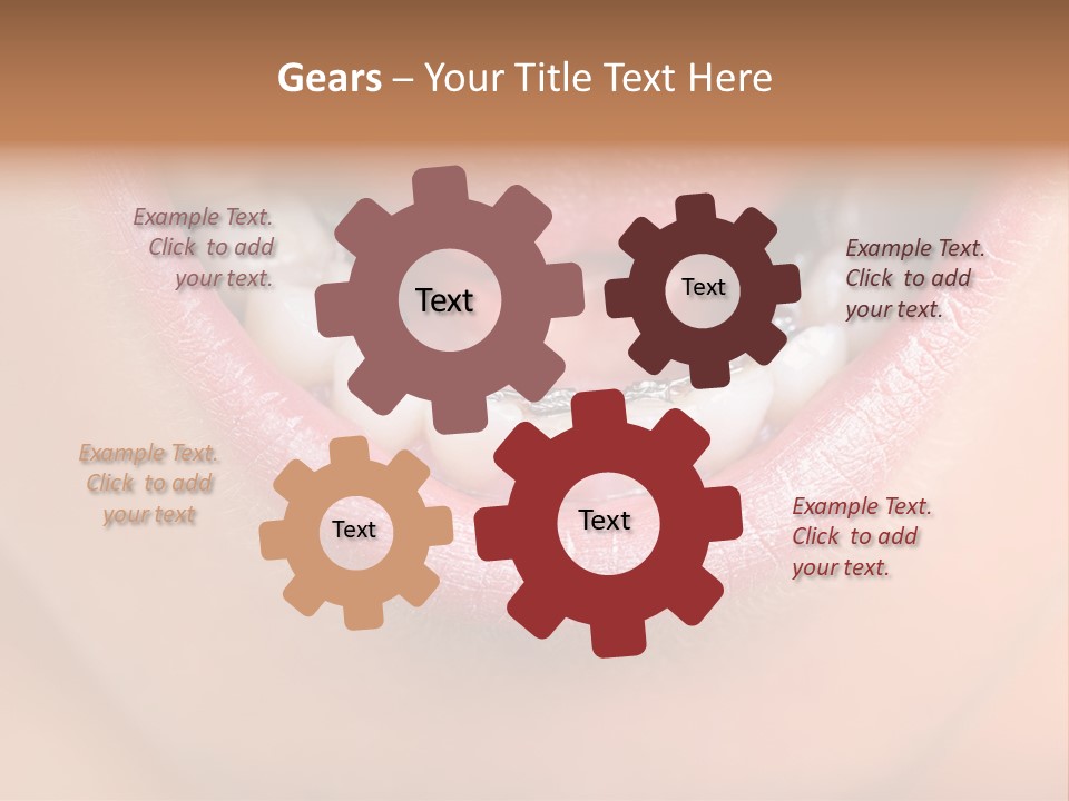 Medical Lips Healthy PowerPoint Template