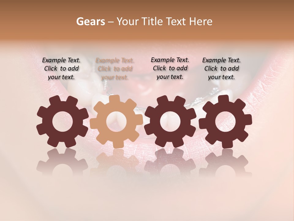 Medical Lips Healthy PowerPoint Template