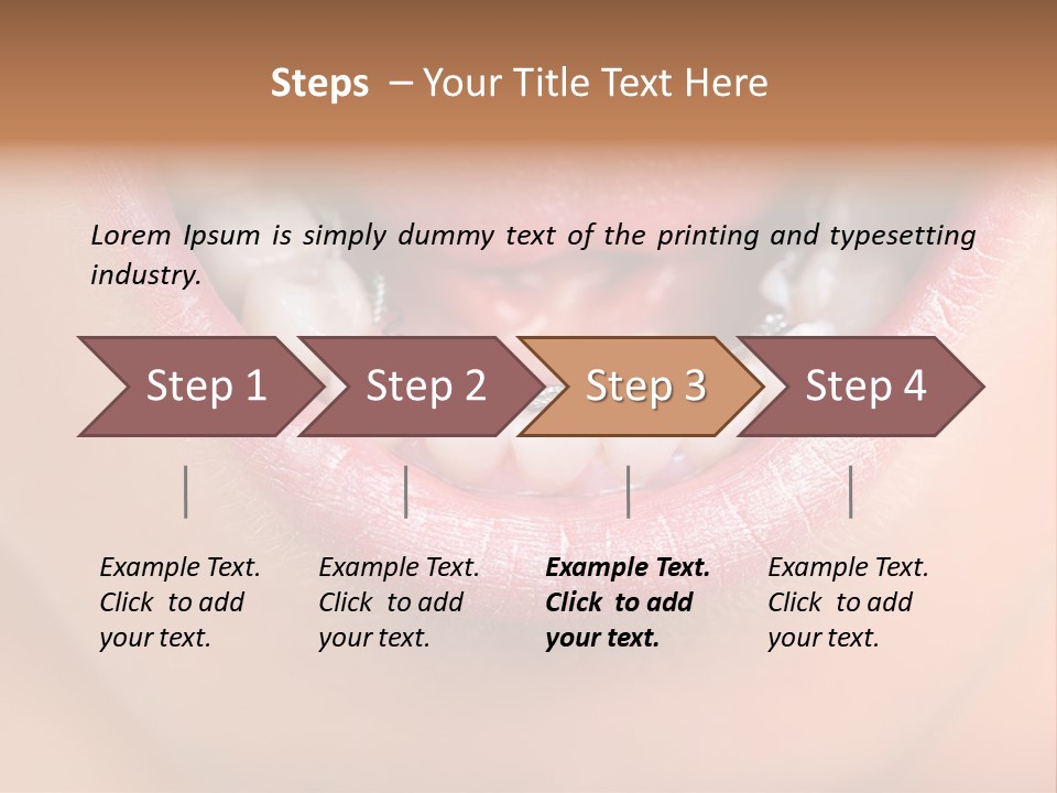 Medical Lips Healthy PowerPoint Template