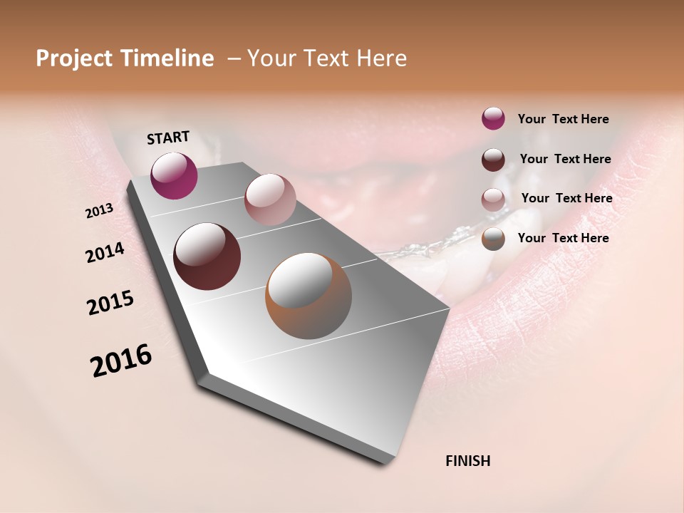 Medical Lips Healthy PowerPoint Template