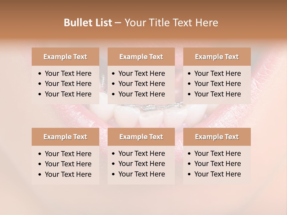 Medical Lips Healthy PowerPoint Template