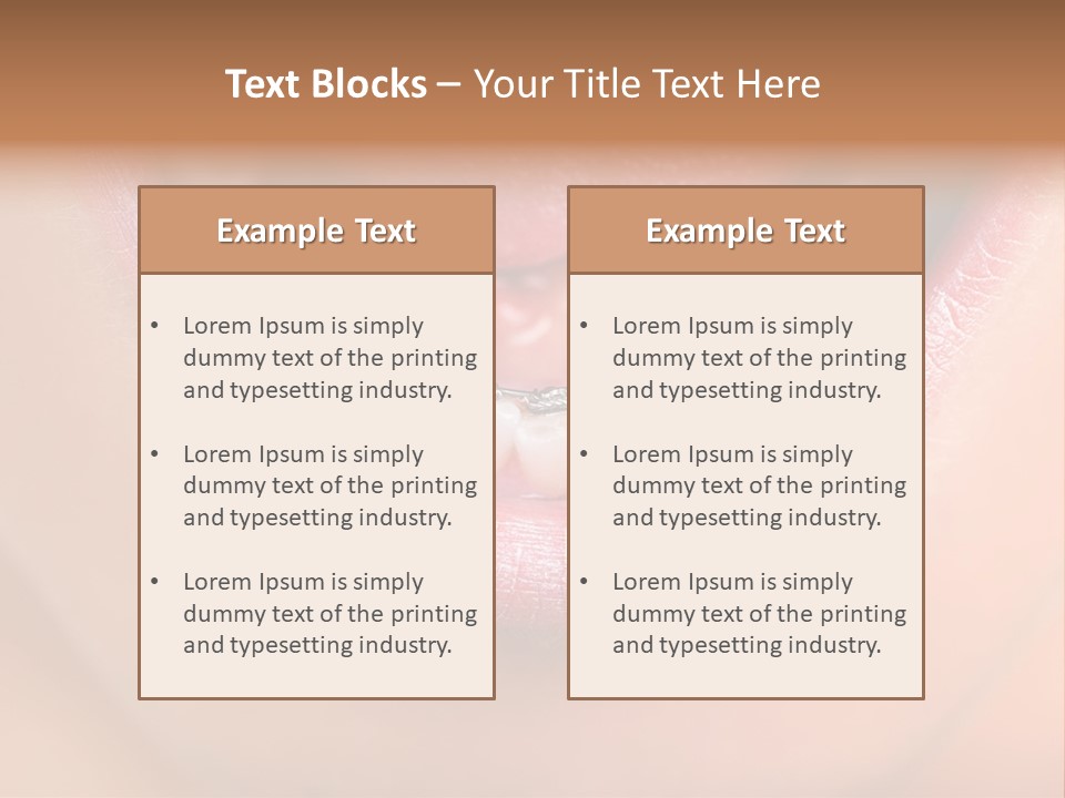 Medical Lips Healthy PowerPoint Template