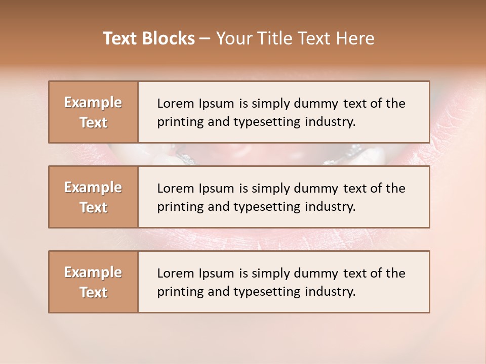 Medical Lips Healthy PowerPoint Template