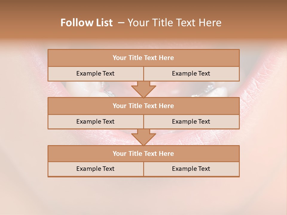 Medical Lips Healthy PowerPoint Template