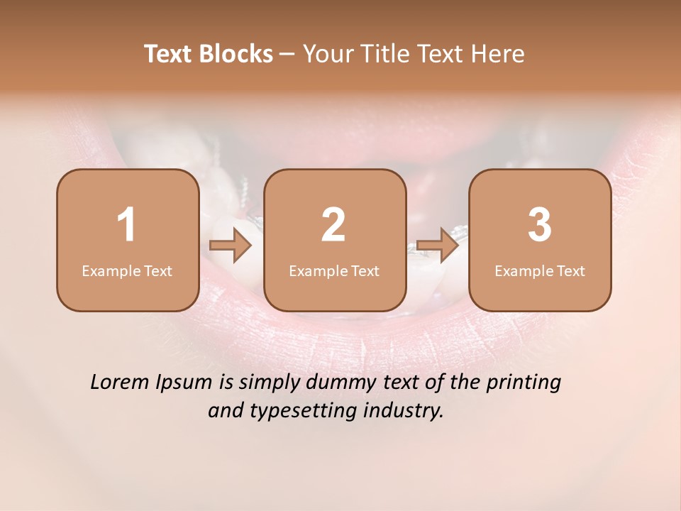 Medical Lips Healthy PowerPoint Template