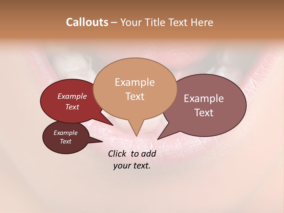 Medical Lips Healthy PowerPoint Template