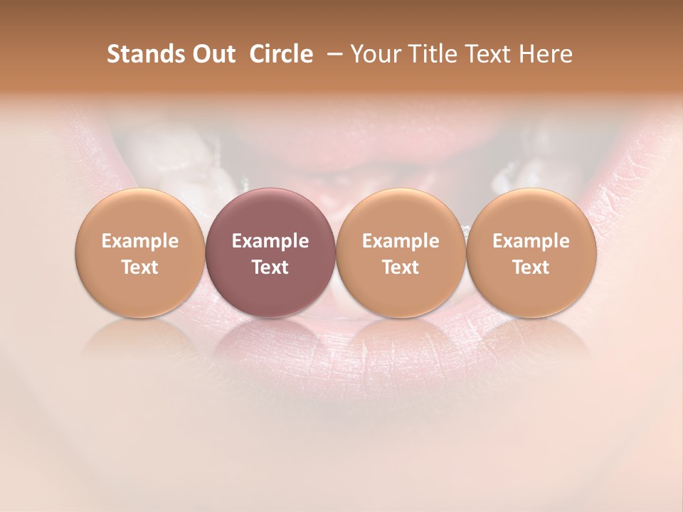 Medical Lips Healthy PowerPoint Template