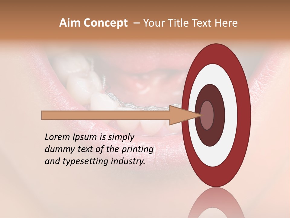 Medical Lips Healthy PowerPoint Template