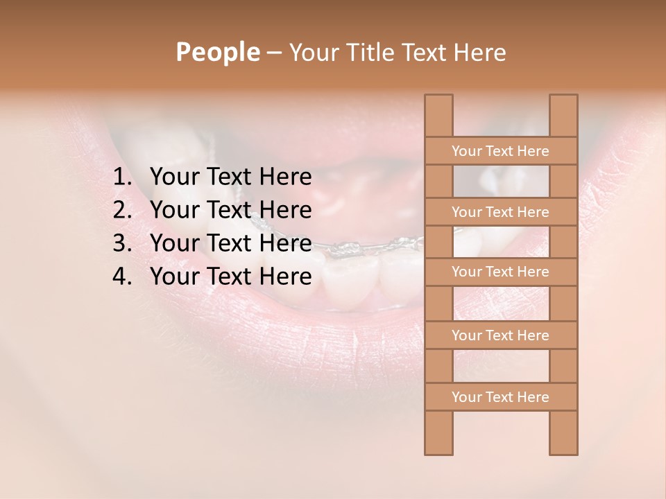 Medical Lips Healthy PowerPoint Template