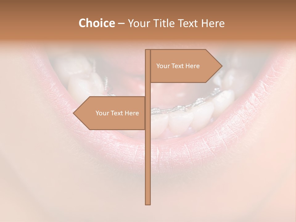 Medical Lips Healthy PowerPoint Template