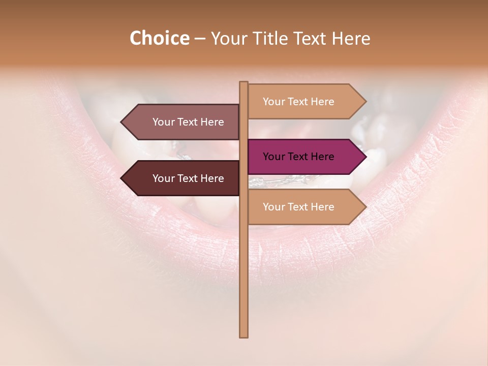 Medical Lips Healthy PowerPoint Template