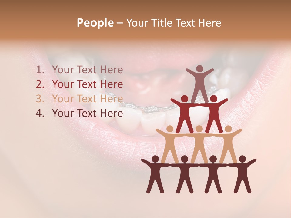 Medical Lips Healthy PowerPoint Template