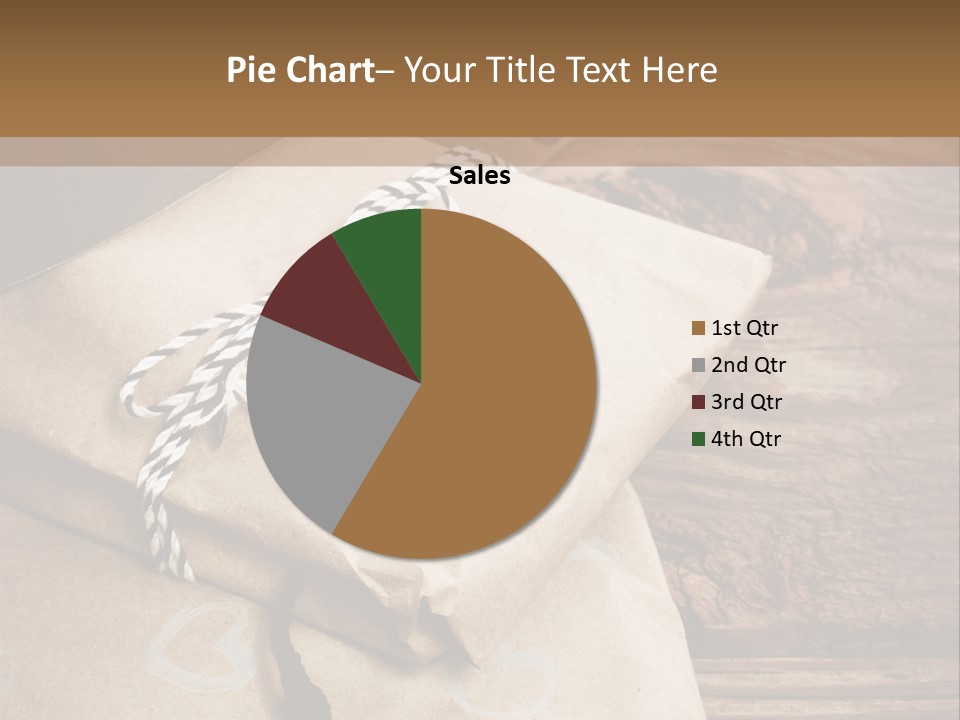 A Knife And Some Wrapped Presents On A Table PowerPoint Template