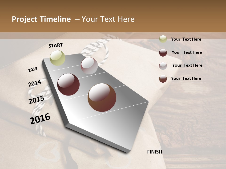 A Knife And Some Wrapped Presents On A Table PowerPoint Template