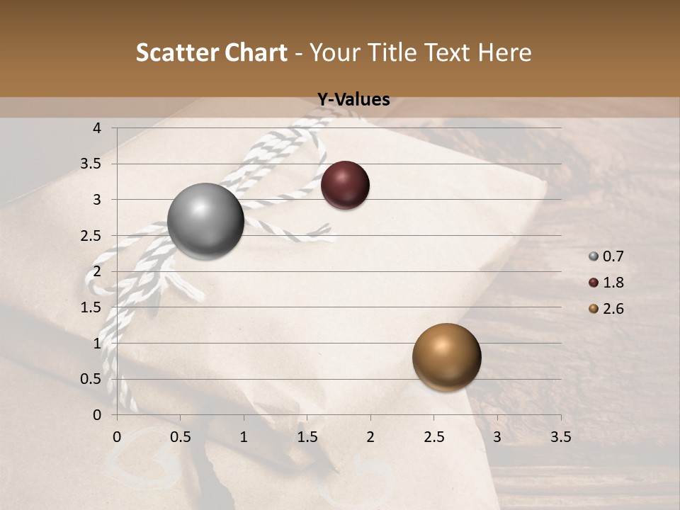 A Knife And Some Wrapped Presents On A Table PowerPoint Template