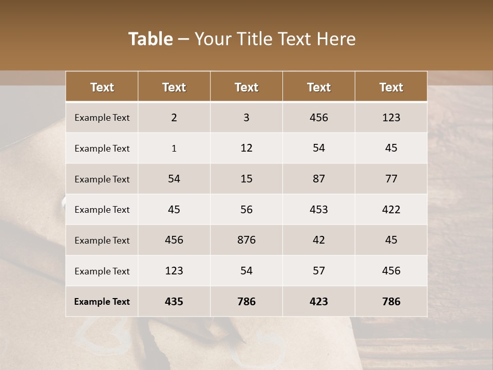 A Knife And Some Wrapped Presents On A Table PowerPoint Template