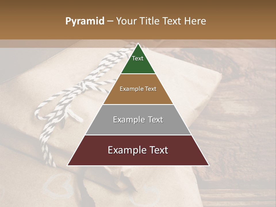 A Knife And Some Wrapped Presents On A Table PowerPoint Template