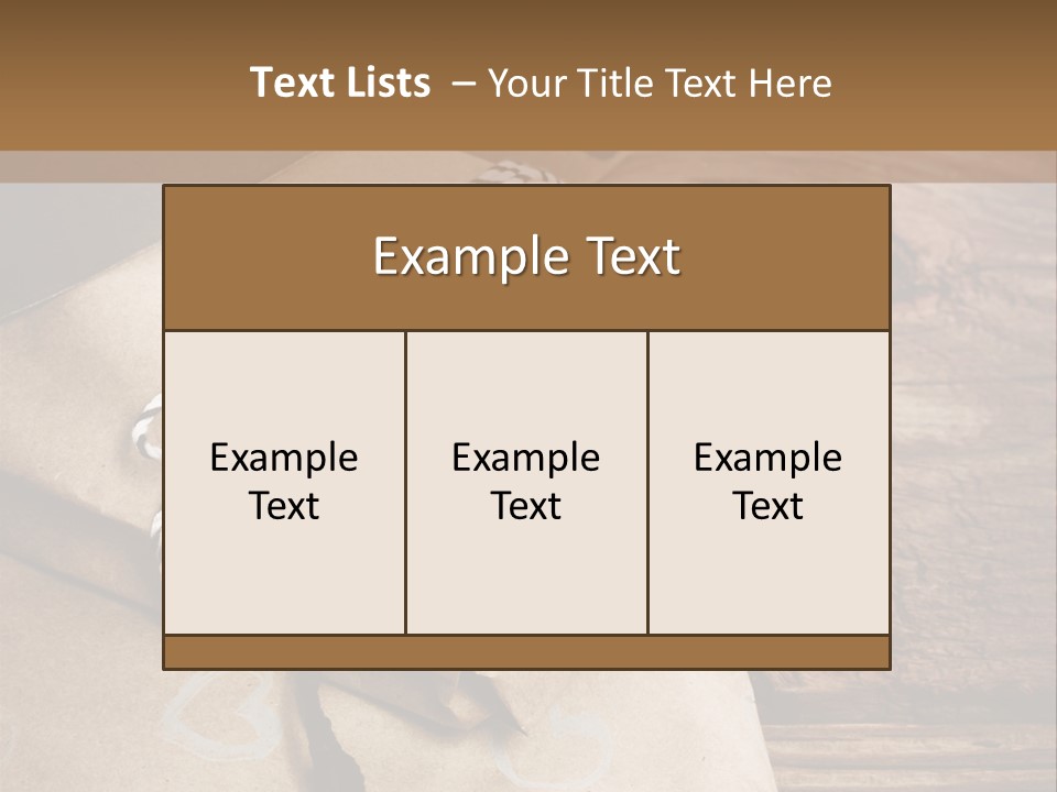 A Knife And Some Wrapped Presents On A Table PowerPoint Template