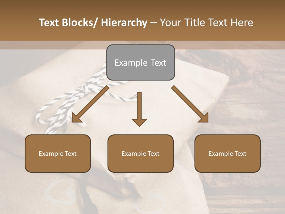 A Knife And Some Wrapped Presents On A Table PowerPoint Template