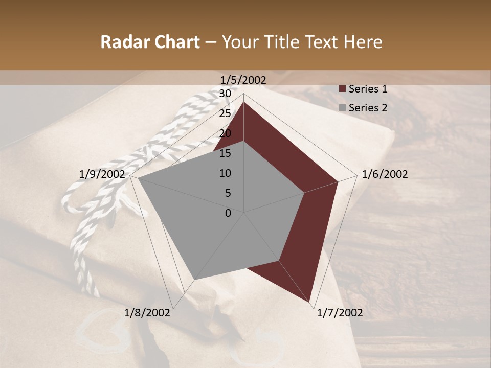 A Knife And Some Wrapped Presents On A Table PowerPoint Template
