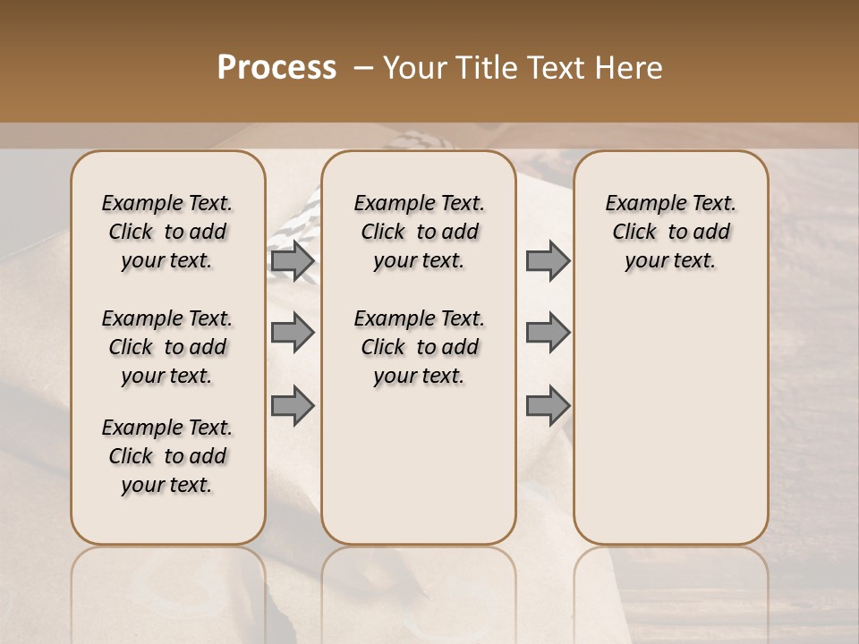 A Knife And Some Wrapped Presents On A Table PowerPoint Template