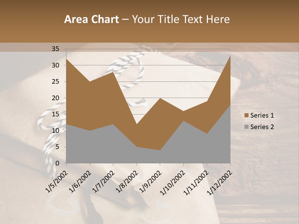 A Knife And Some Wrapped Presents On A Table PowerPoint Template