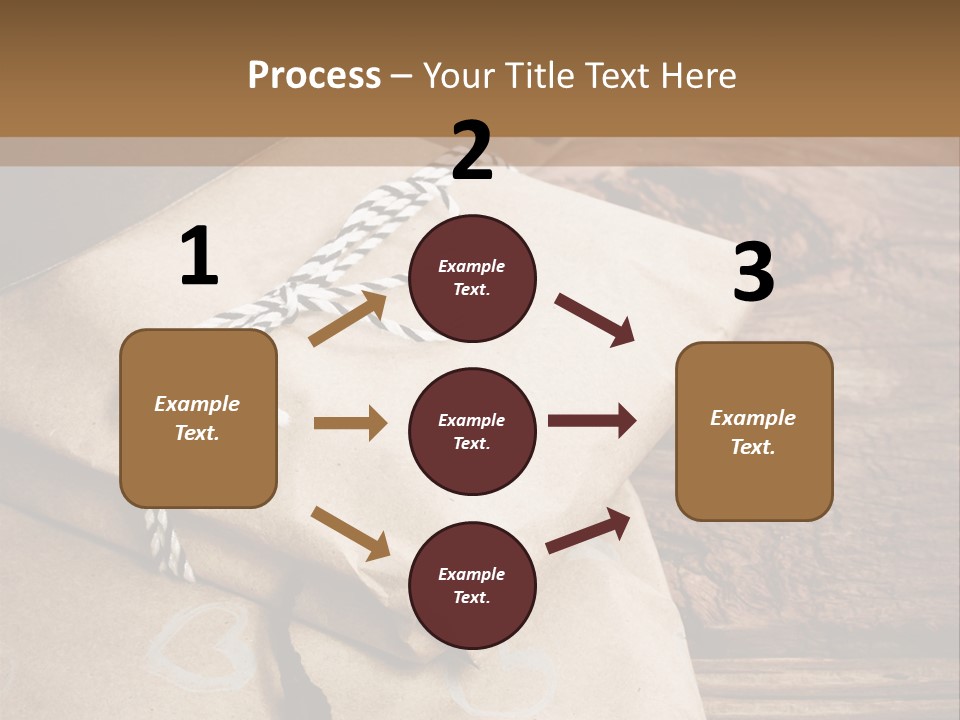 A Knife And Some Wrapped Presents On A Table PowerPoint Template