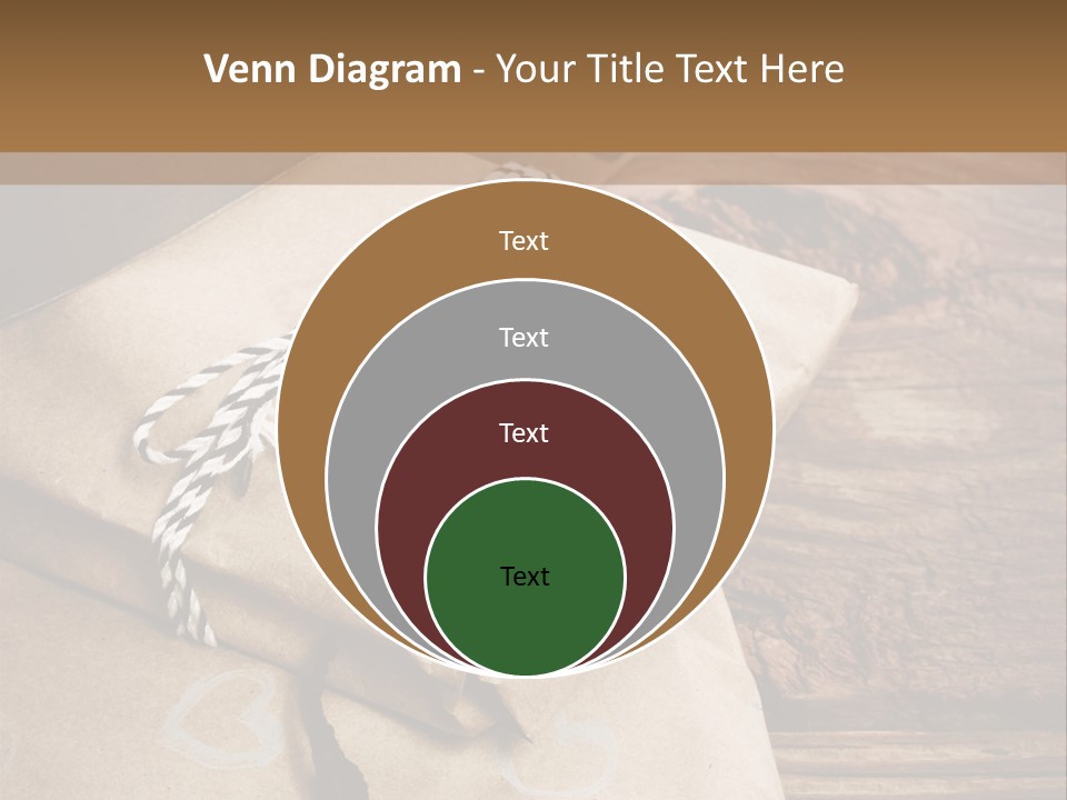A Knife And Some Wrapped Presents On A Table PowerPoint Template