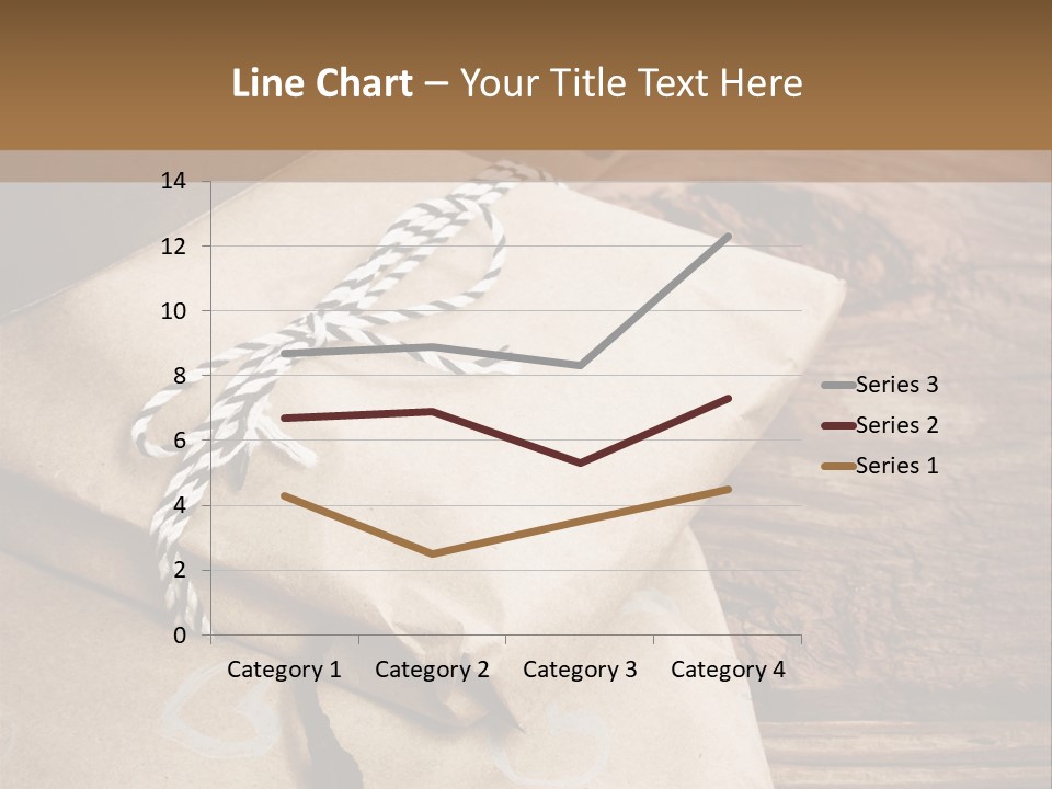 A Knife And Some Wrapped Presents On A Table PowerPoint Template