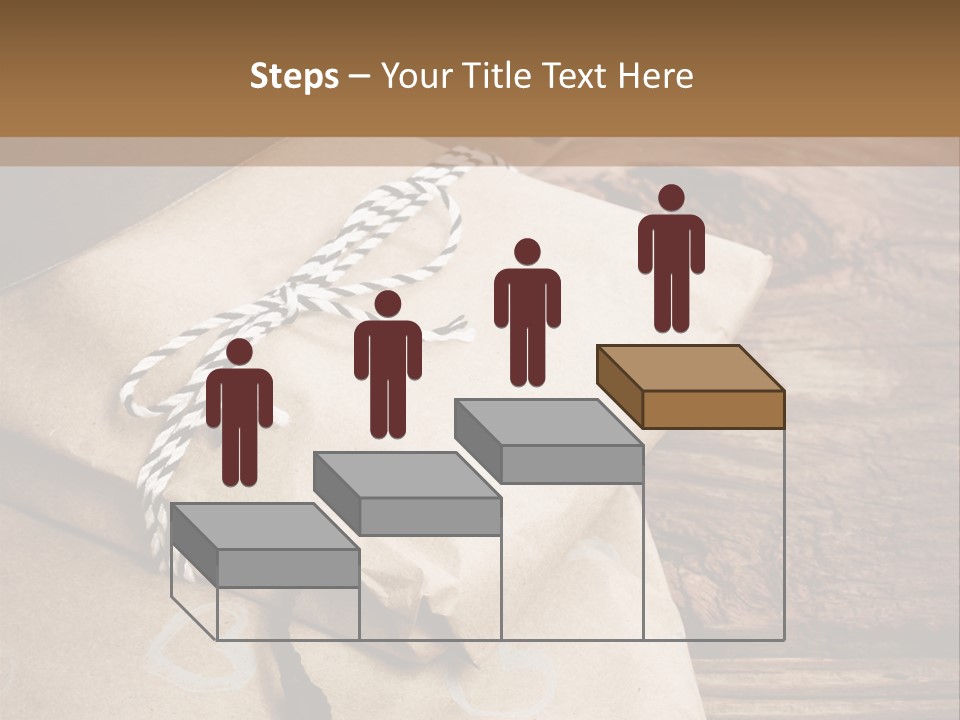 A Knife And Some Wrapped Presents On A Table PowerPoint Template