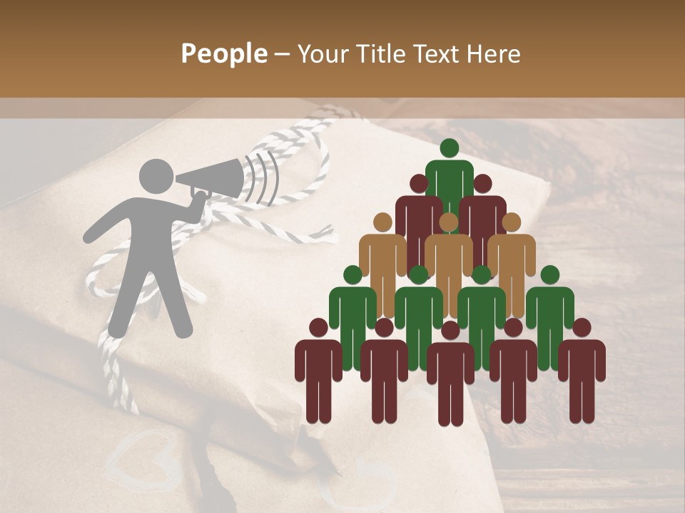 A Knife And Some Wrapped Presents On A Table PowerPoint Template