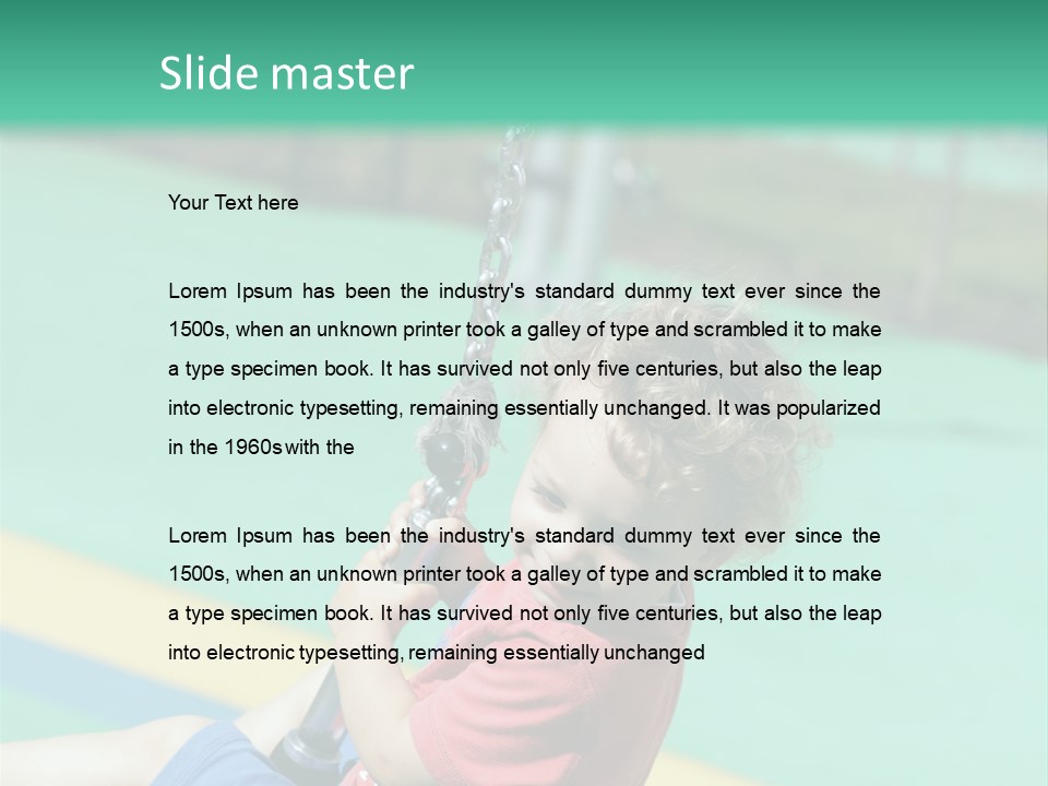 Activity Young Little PowerPoint Template