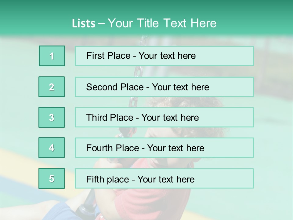Activity Young Little PowerPoint Template