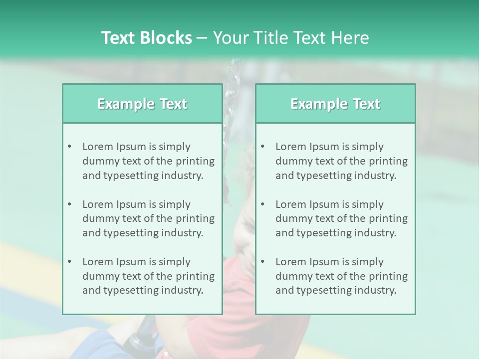 Activity Young Little PowerPoint Template