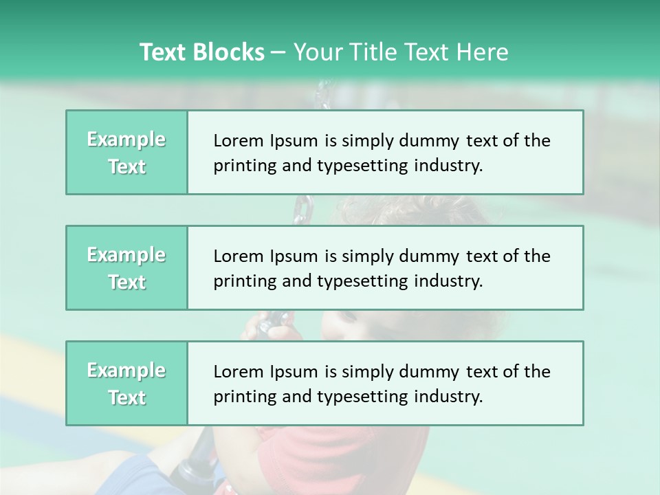 Activity Young Little PowerPoint Template