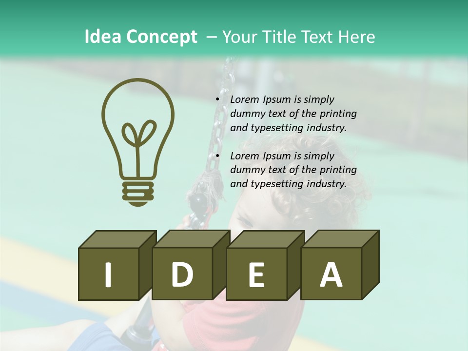 Activity Young Little PowerPoint Template