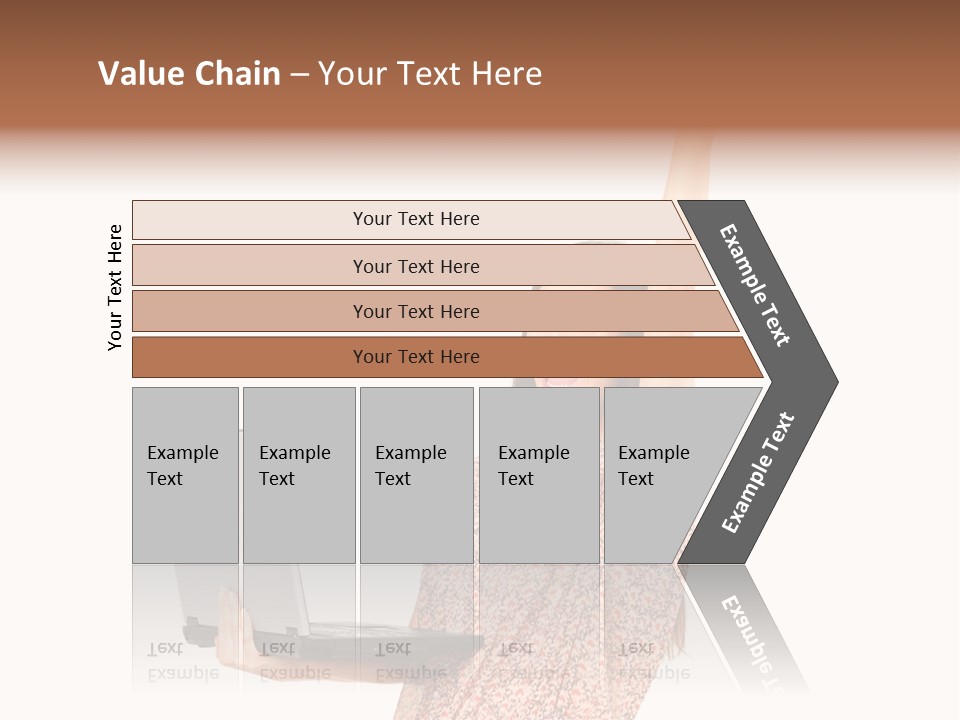 Businesswoman Hand Standing PowerPoint Template