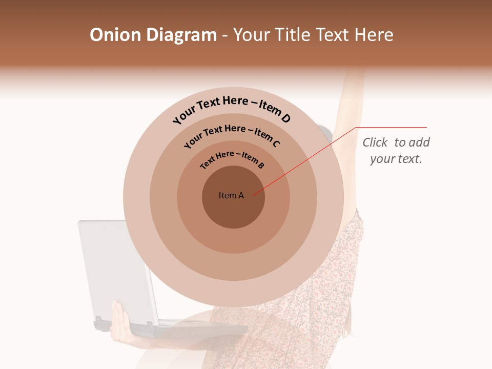 Businesswoman Hand Standing PowerPoint Template