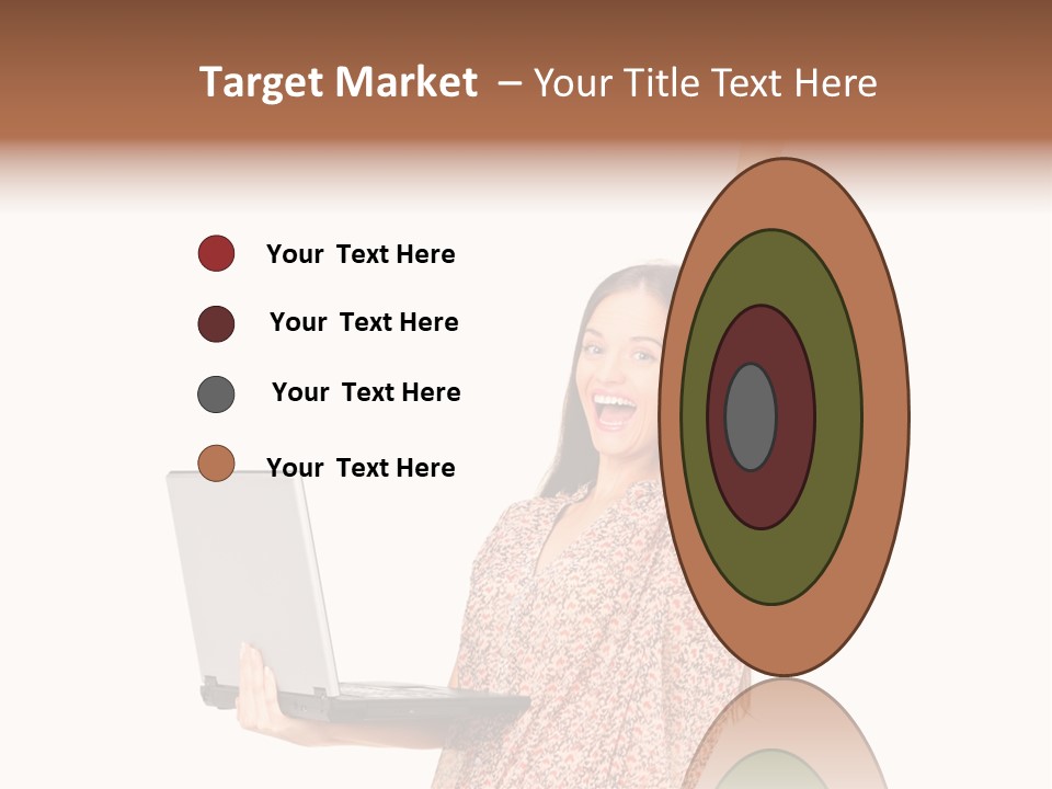 Businesswoman Hand Standing PowerPoint Template