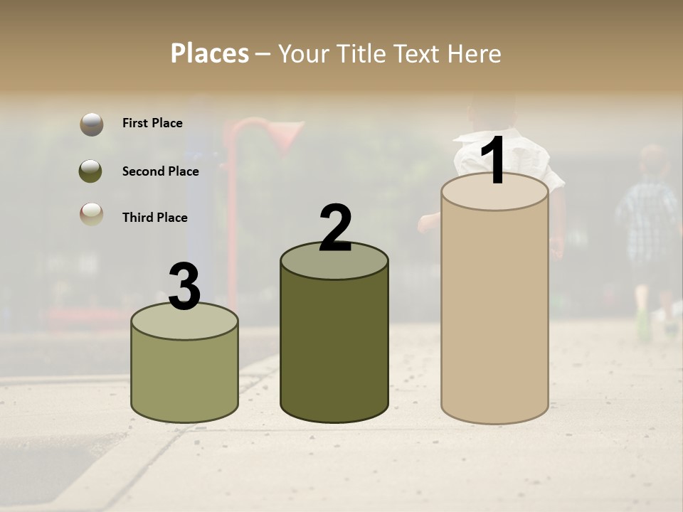 Standing Race Boy PowerPoint Template